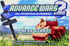 Advance Wars 2 - Black Hole Rising Title Screen